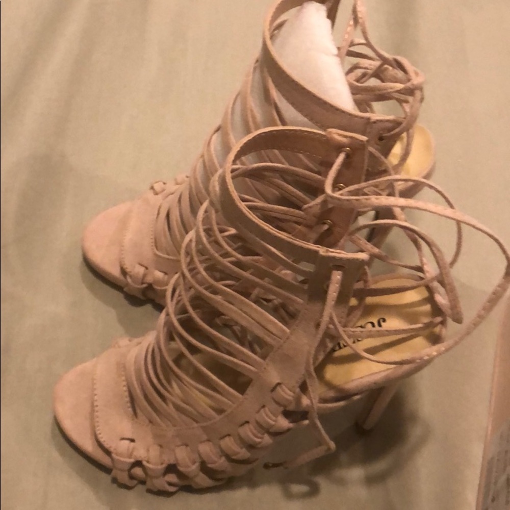 Strappy heels